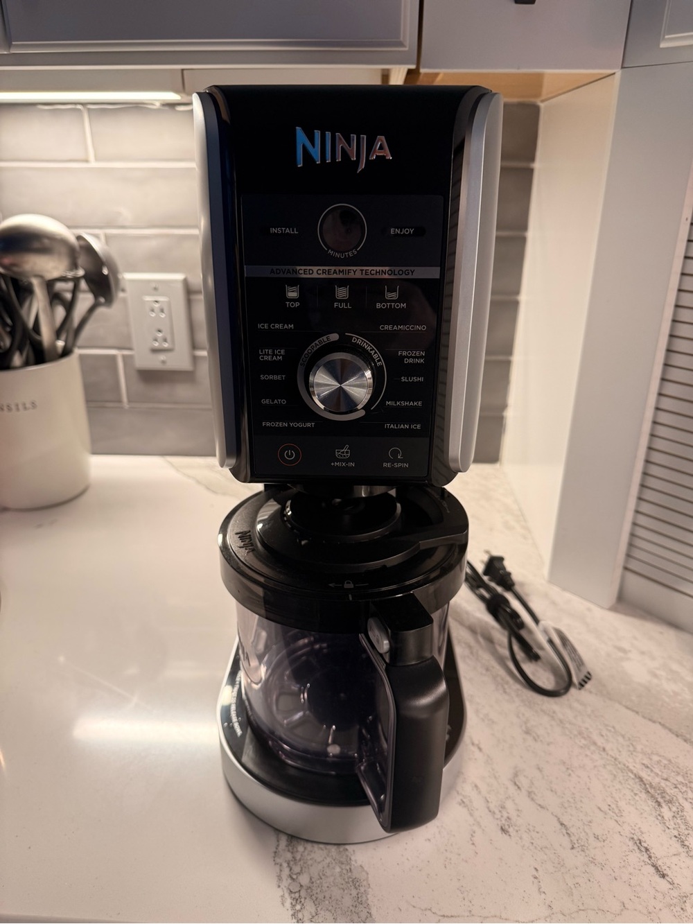Ninja Creami Frozen Treat Maker - Black and Silver